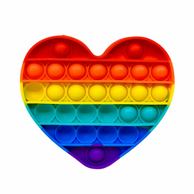 1. Heart Pop It Fidget Toy  Product Name: Heart Po - Product Image