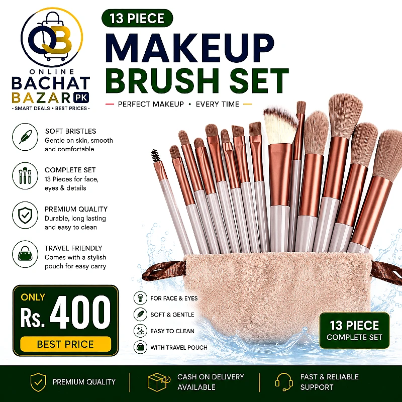 13 Piece Makeup Brush Set - Product Image