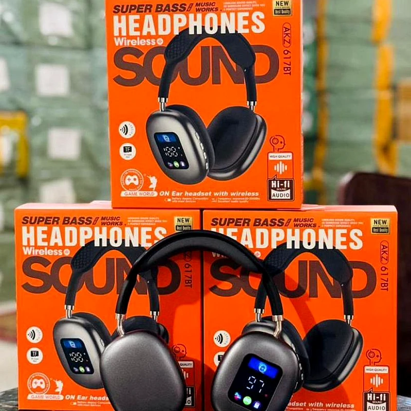 Display Wireless Bluetooth Headphones AKZ 617BT - Product Image