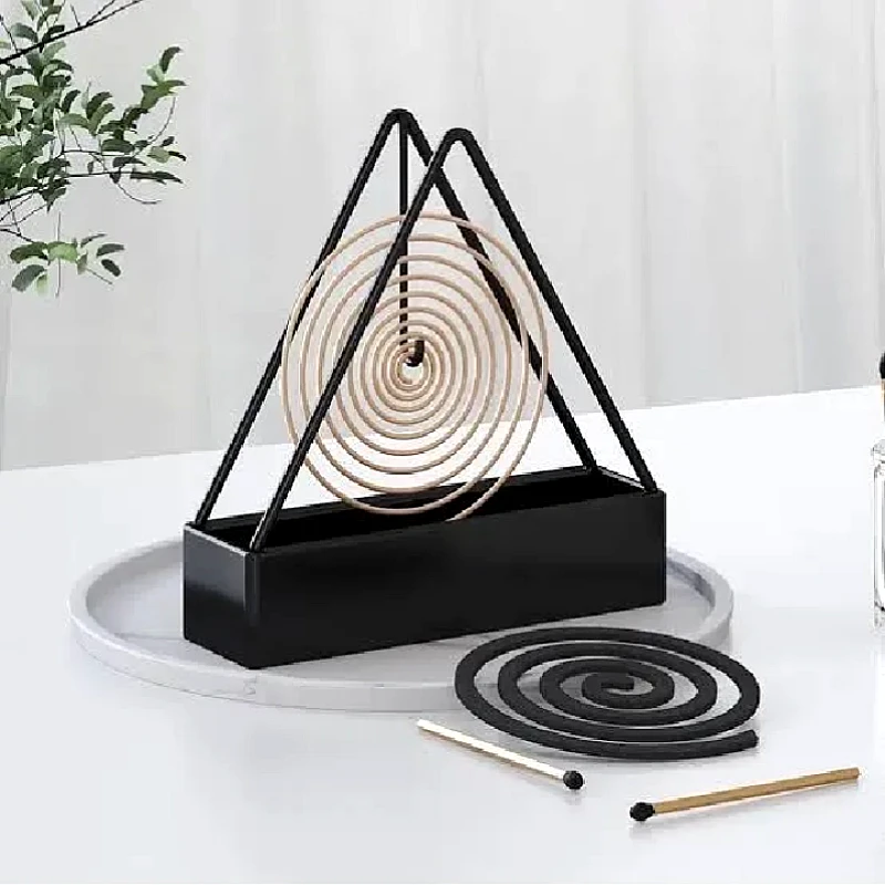 Triangle Metal Mosquito Coil Holder Stand - Product Image